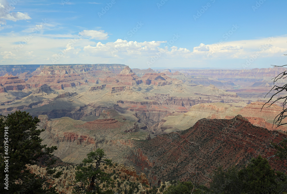 Viewpoint in Grand Canyon National Park. Arizona. USA