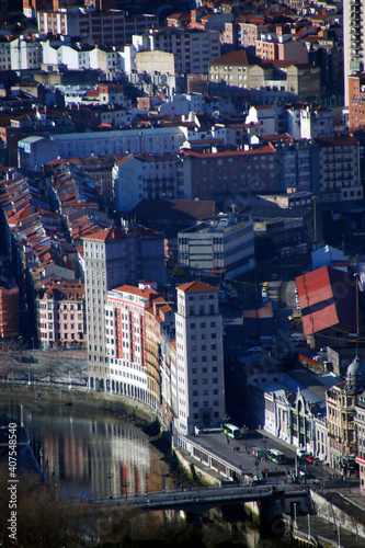 City of Bilbao from a hill