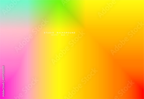 Abstract blurred gradient mesh background bright rainbow colors. Colorful smooth soft banner template. Creative vibrant vector illustration