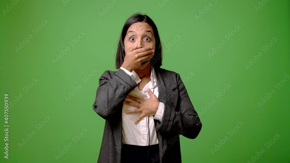 woman in business uniform intending to realizes the solution while lifting a finger up woman in business uniform intending to realizes the solution while lifting a finger up