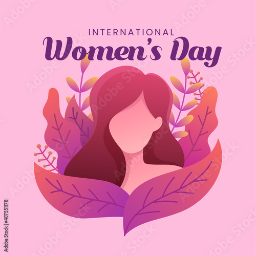 Women's day in flat design