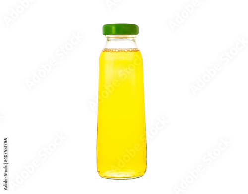 glass bottle isolated on white. harvest concept, healthy food and healthy lifestyle.