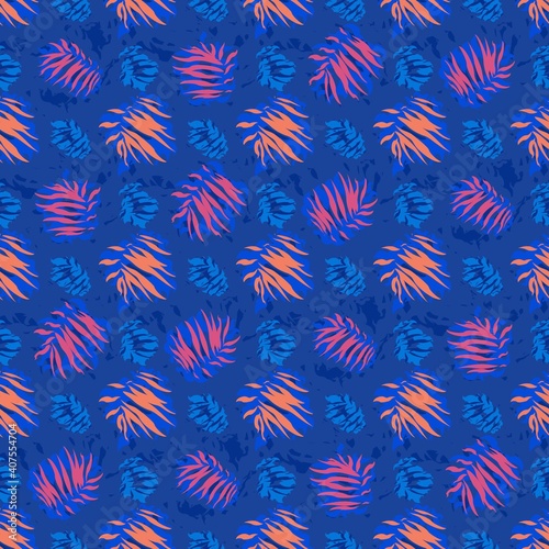 seamles leaf pattern variations