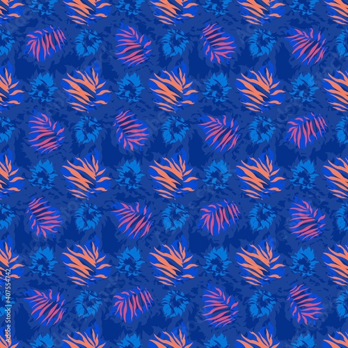 seamles leaf pattern variations