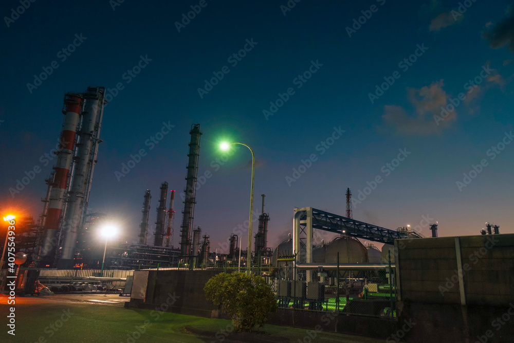 千葉県市原市にある製油所の工場夜景