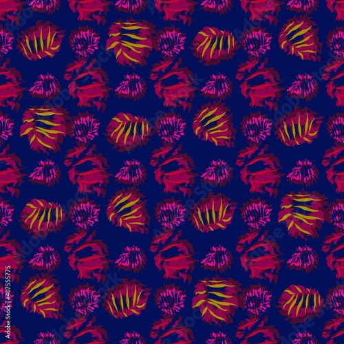 seamles leaf pattern variations