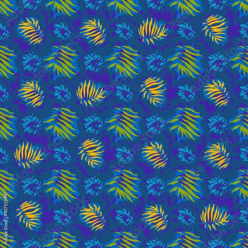 seamles leaf pattern variations