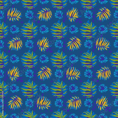 seamles leaf pattern variations