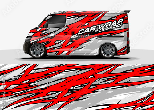 abstract background vector for racing car wrap design and vehicle livery 

