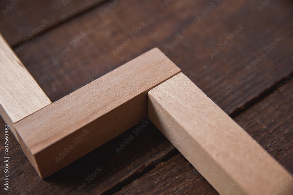 background wooden brown there are laid out wooden rectangles background wooden brown there are laid out wooden rectangles