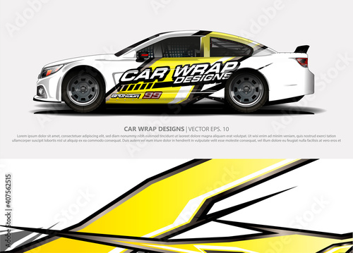 abstract background vector for racing car wrap design and vehicle livery  