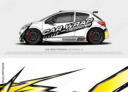 abstract background vector for racing car wrap design and vehicle livery  