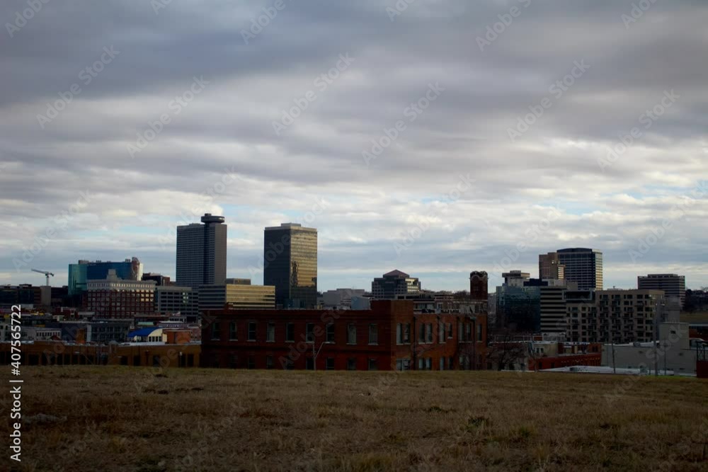 Time lapse of clouds over Kansas City skyline Time lapse of clouds over Kansas City skyline