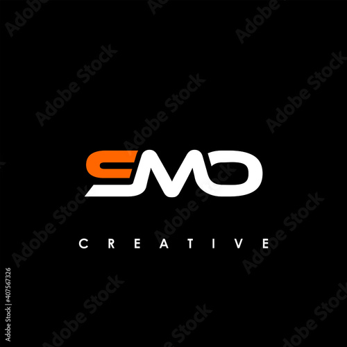 SMO Letter Initial Logo Design Template Vector Illustration	
