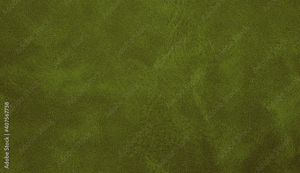 background of rough fabric olive green color. blank page of leather texture  background with rough and