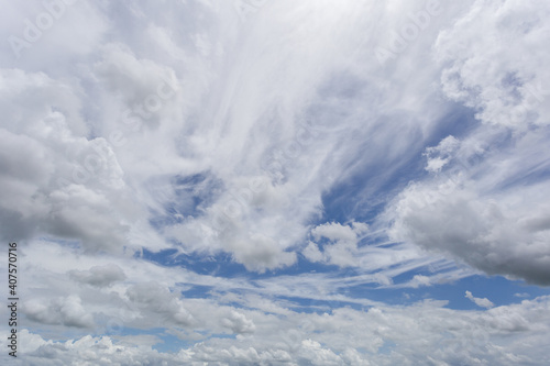 Fototapeta Naklejka Na Ścianę i Meble -  Blue sky with clouds background.