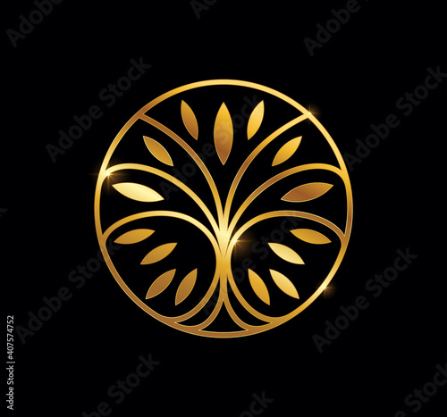 Golden Circle tree logo