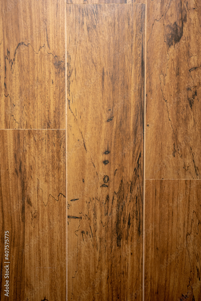 Fototapeta premium Brown marble natural pattern for background, abstract black and brown, high resolution marblewood texture. New parquet. Wooden laminate floor boards background image