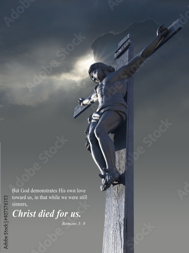 Jesus crucifixion. Religious background of Good Friday