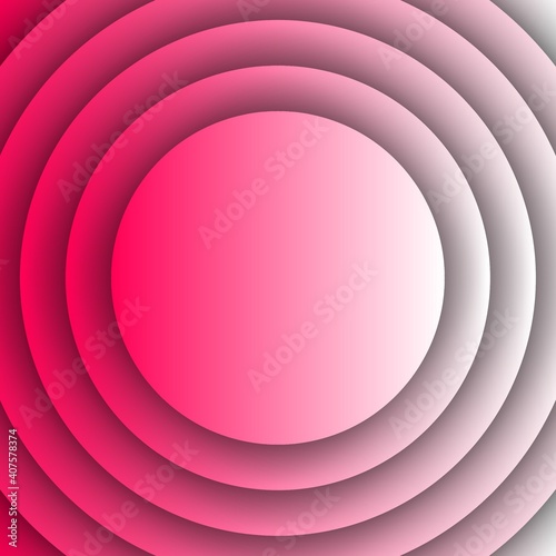 3D abstract background with circles