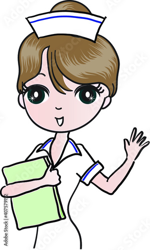 vector drawing nurse beauty face emoji set