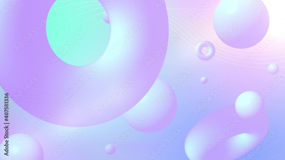 Pastel abstract background with geometric shapes.