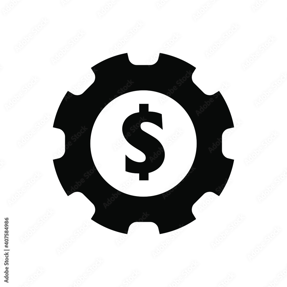 Business management icon vector graphic illustration