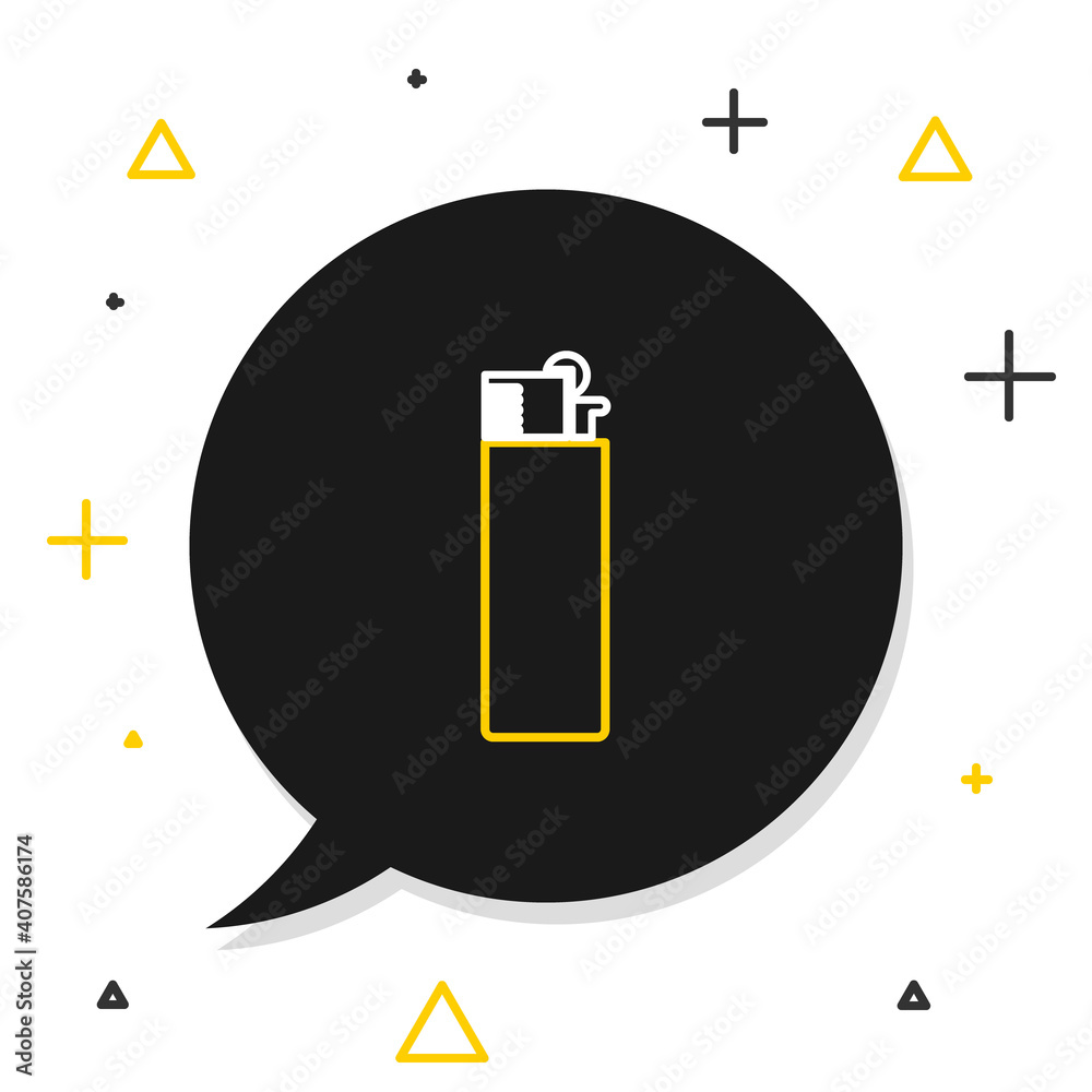 Line Lighter icon isolated on white background. Colorful outline concept. Vector. Line Lighter icon isolated on white background. Colorful outline concept. Vector.