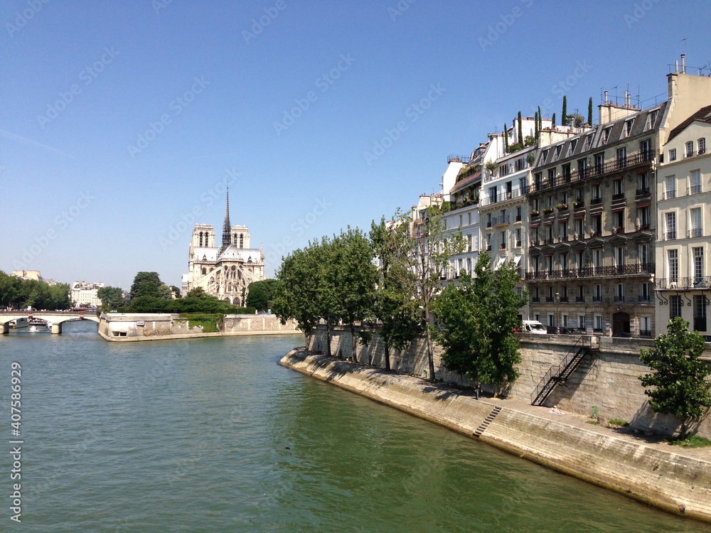 river, city, architecture, europe