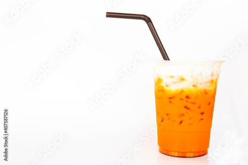 iced drinks milks tea for health care tasty arrangement flatlay style on background white 