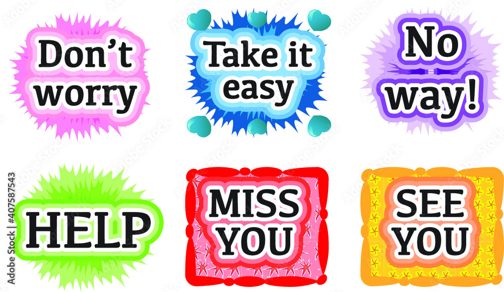 vector cartoon greeting card emoji set