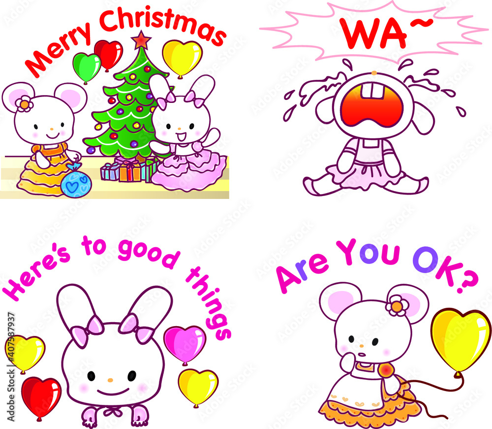 vector cartoon rabbit emoji set vector cartoon rabbit emoji set