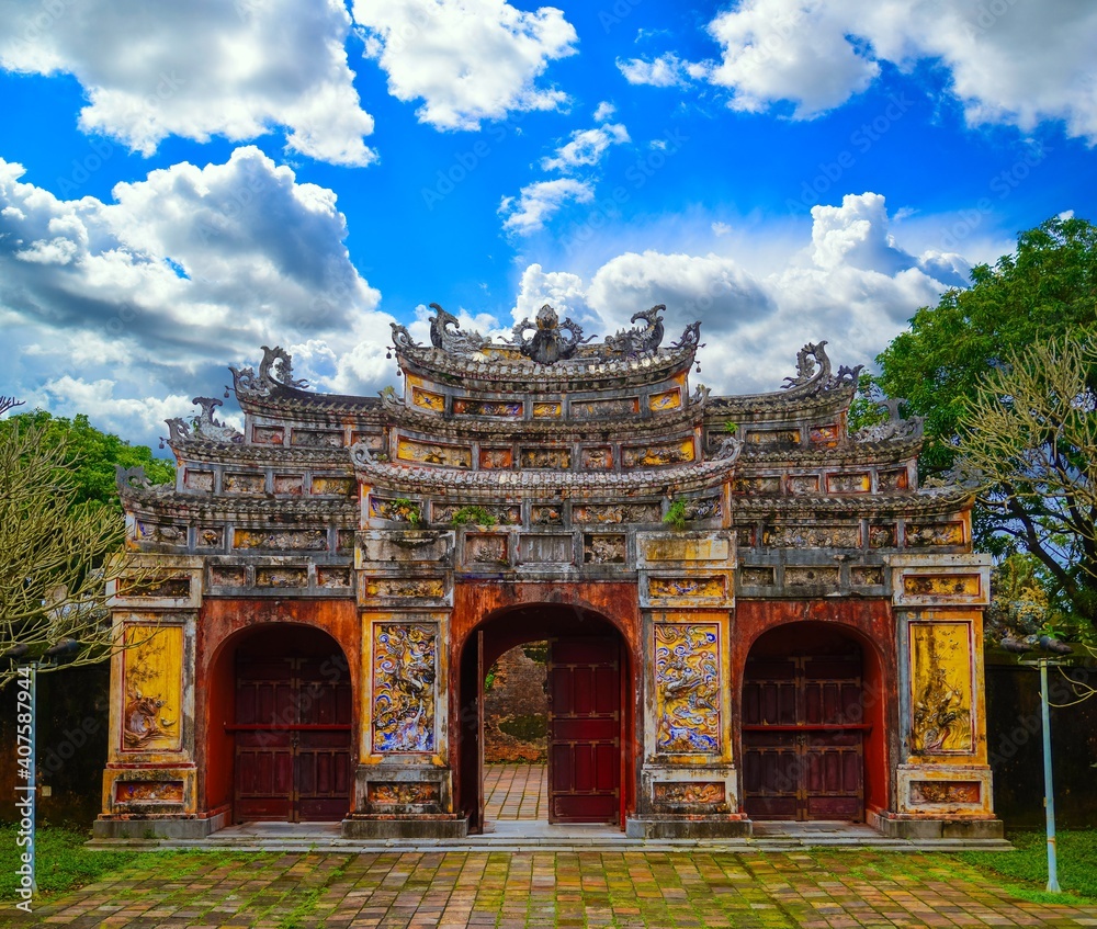 Hien Lam Pavilion Gate, The Citadel - Hue, Vietnam
