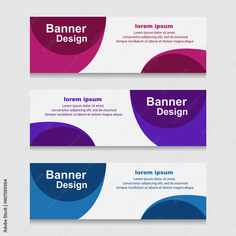 Set of Design Print Banner or Web Template. can be Used for Workflow Layout, Diagram, Web Design, and Label Vector Set of Design Print Banner or Web Template. can be Used for Workflow Layout, Diagram, Web Design, and Label Vector