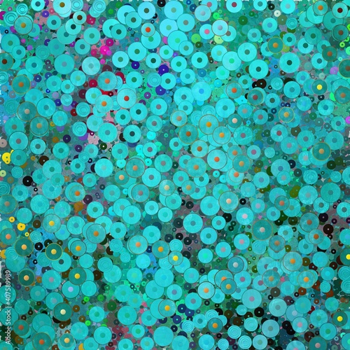 colorful abstract geometric pattern from circles.