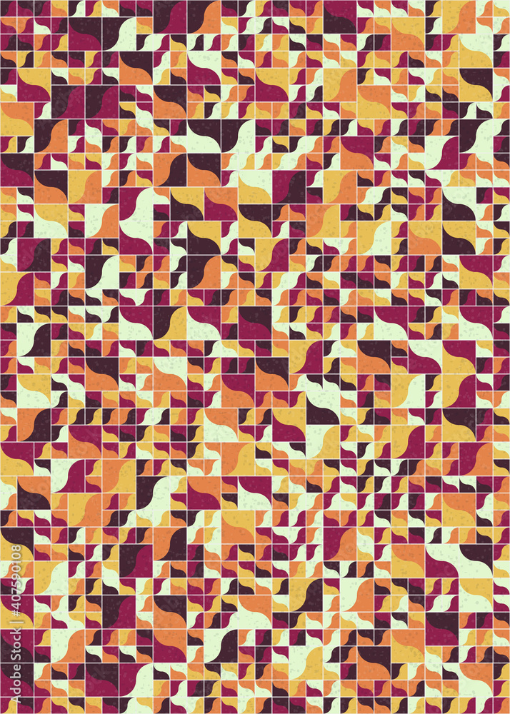 Obraz premium Abstract Geometric Pattern generative computational art illustration