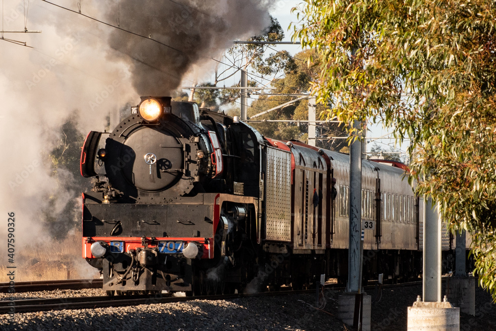 Obraz premium Historic Steam Locomotive