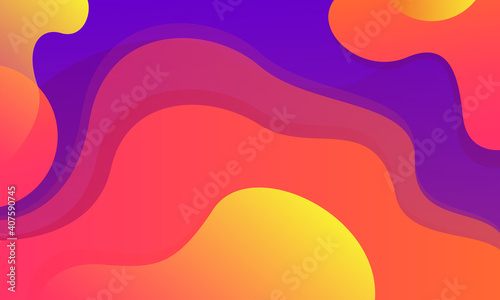 Colorful geometric background. Liquid color background design. Fluid shapes composition. Eps10 vector