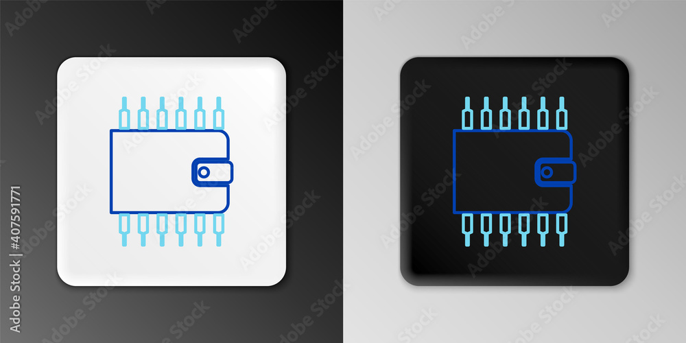 Line Cryptocurrency wallet icon isolated on grey background. Wallet and bitcoin sign. Mining concept. Money, payment, cash, pay icon. Colorful outline concept. Vector. Line Cryptocurrency wallet icon isolated on grey background. Wallet and bitcoin sign. Mining concept. Money, payment, cash, pay icon. Colorful outline concept. Vector.