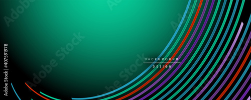 Abstract colorful lines vector background. Internet, big data and technology connections concept, abstract template