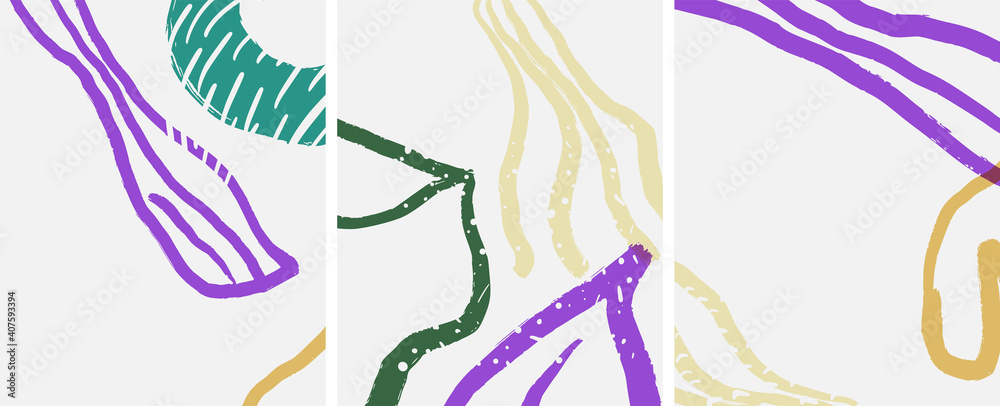 Fototapeta premium Social media abstract backgrounds. Abstract hand drawn doodles. Vector illustration for covers, banners, flyers