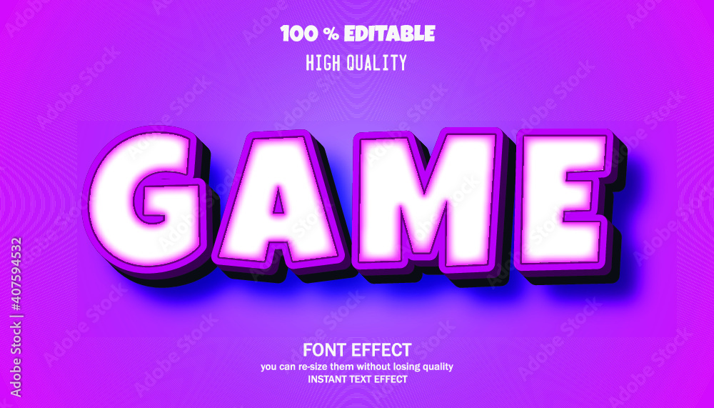 3D cartoon text style, editable text effect 3D cartoon text style, editable text effect