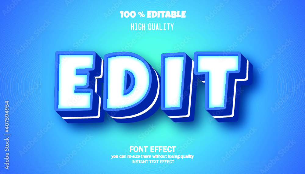 Modern font effect for banner or sticker, editable font Modern font effect for banner or sticker, editable font