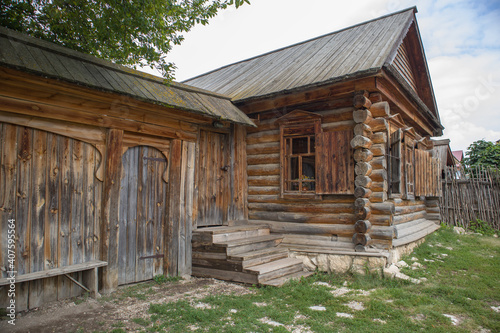 Old wooden house in the countryside.