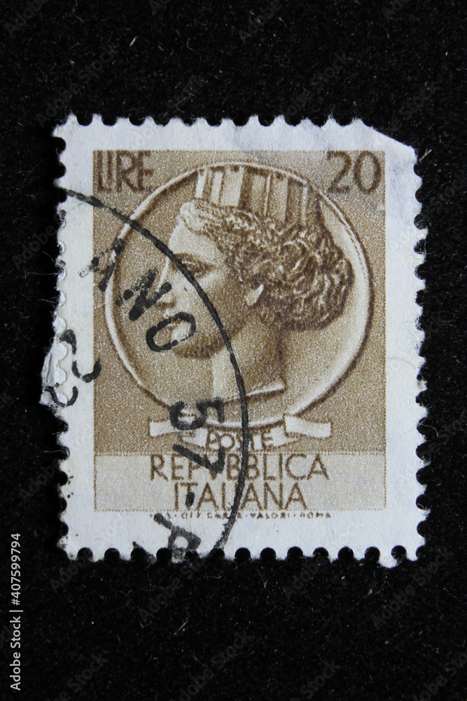 Fototapeta premium Isolated Italian Stamp