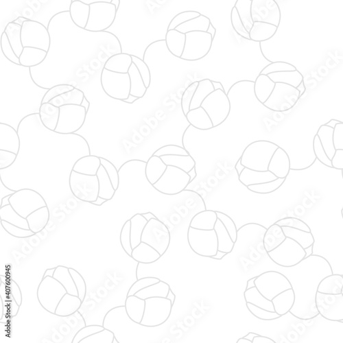 Abstract flower seamless pattern