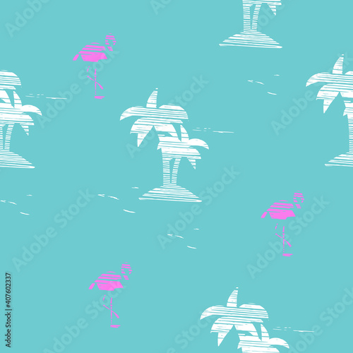 Seamless pattern islands