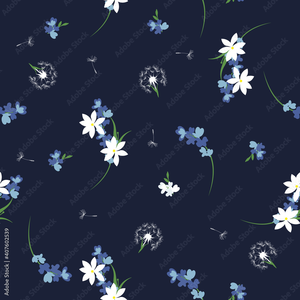 Blossom floral pattern