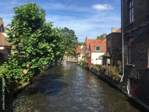 street, city, architecture, europe, lake, river