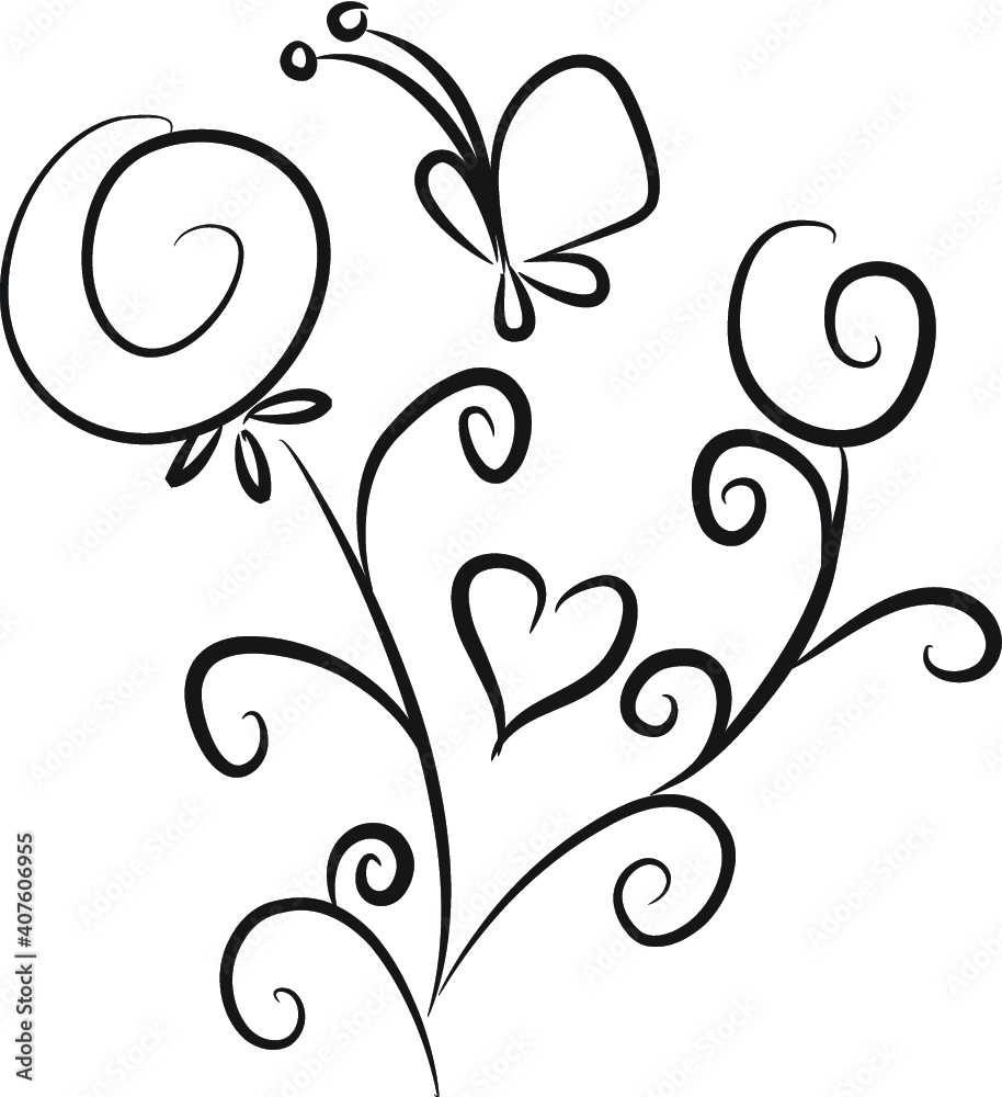 vector drawing flower border frame card background vector drawing flower border frame card background